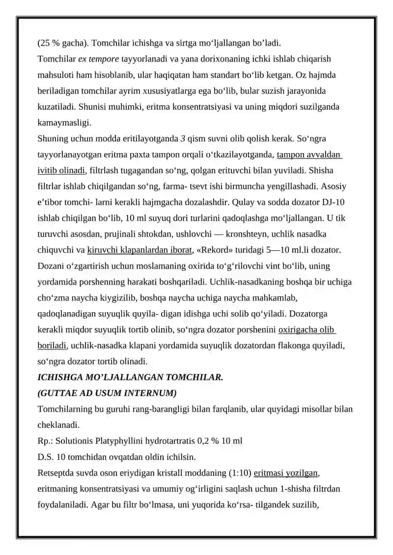 Galen dori vositalari 2