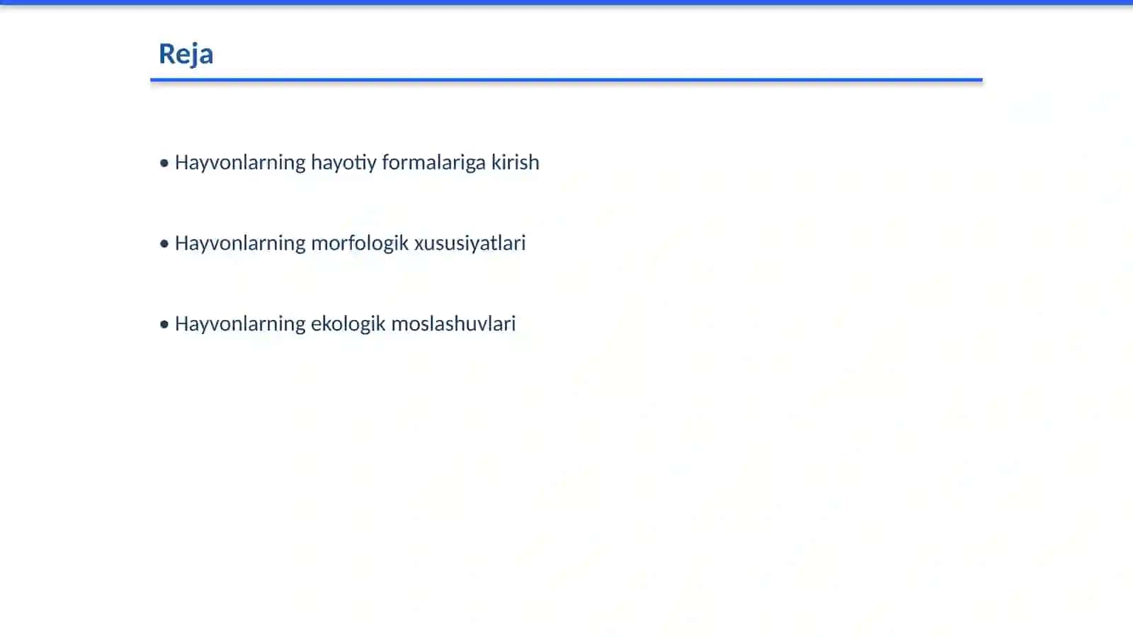 Hayvonlarning hayotiy formalarni õrganish 2