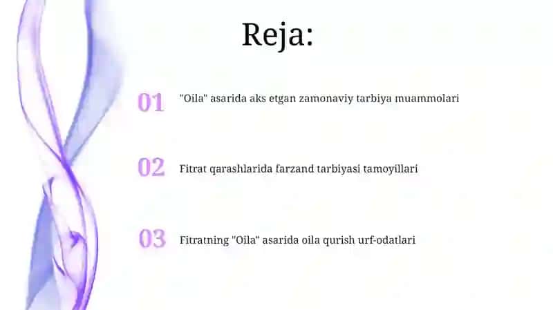 "Oila asari" 2