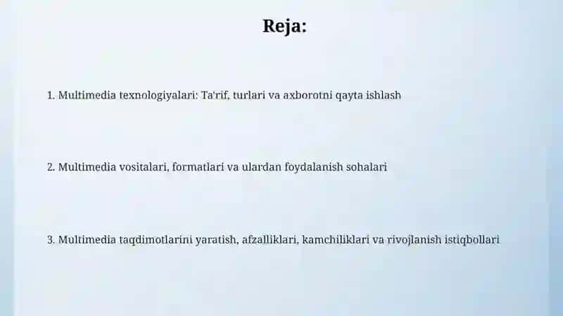 Multimediya Texnologiyalari 2