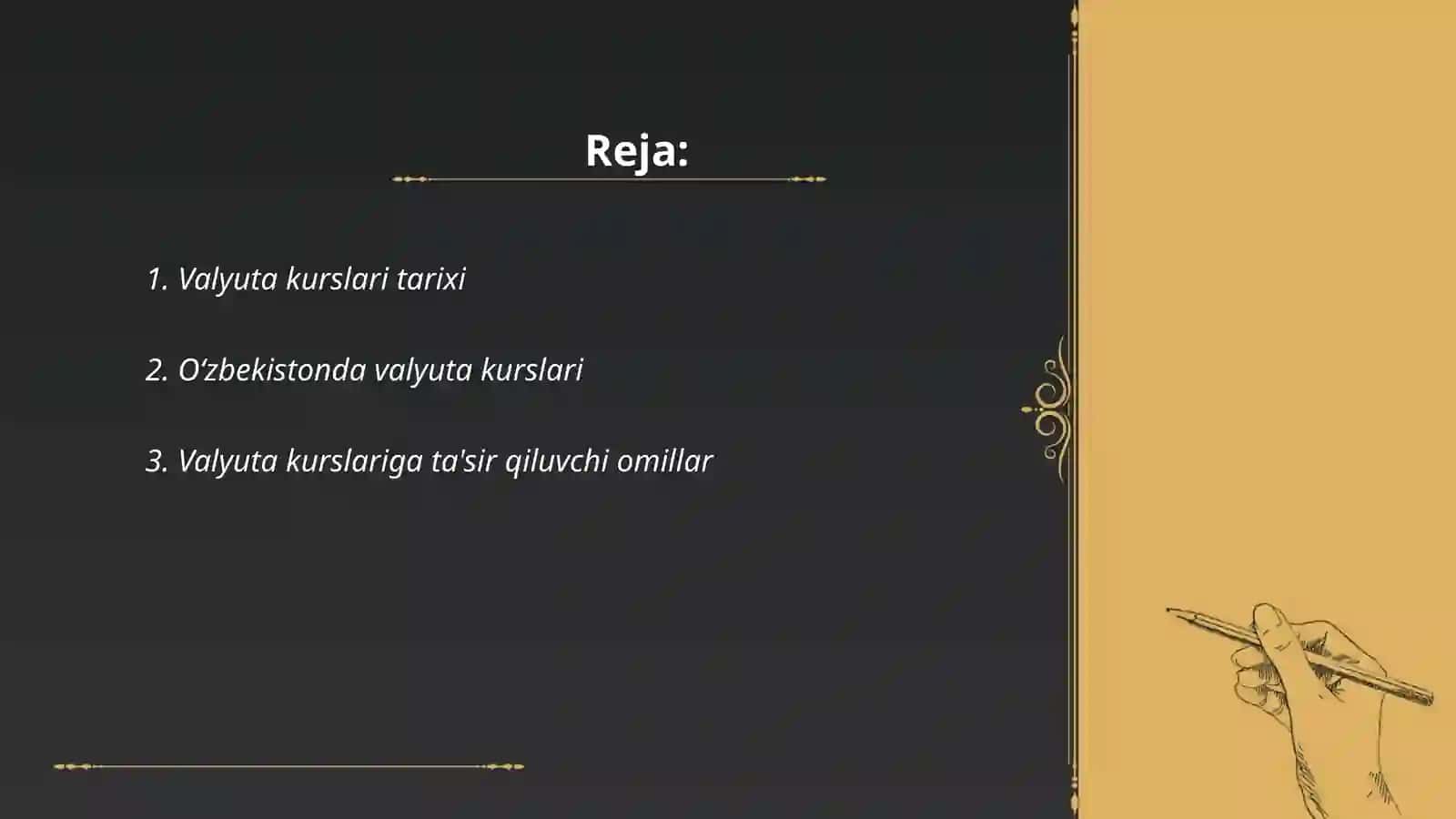 Valyuta kurslari tarixi 2