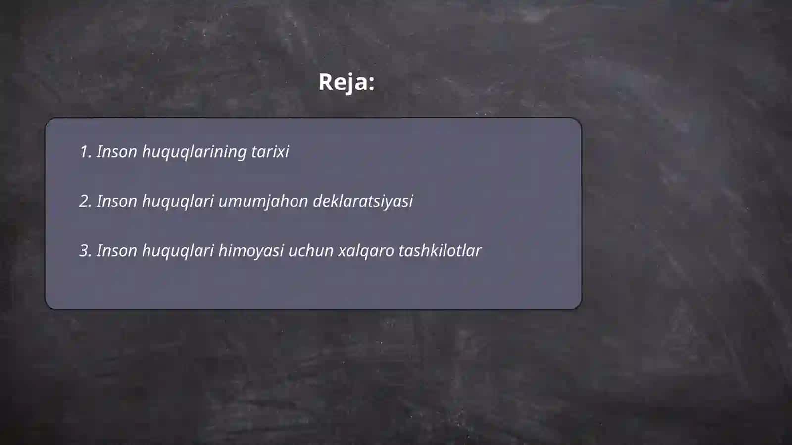 Inson huquqlarining tarixi 2