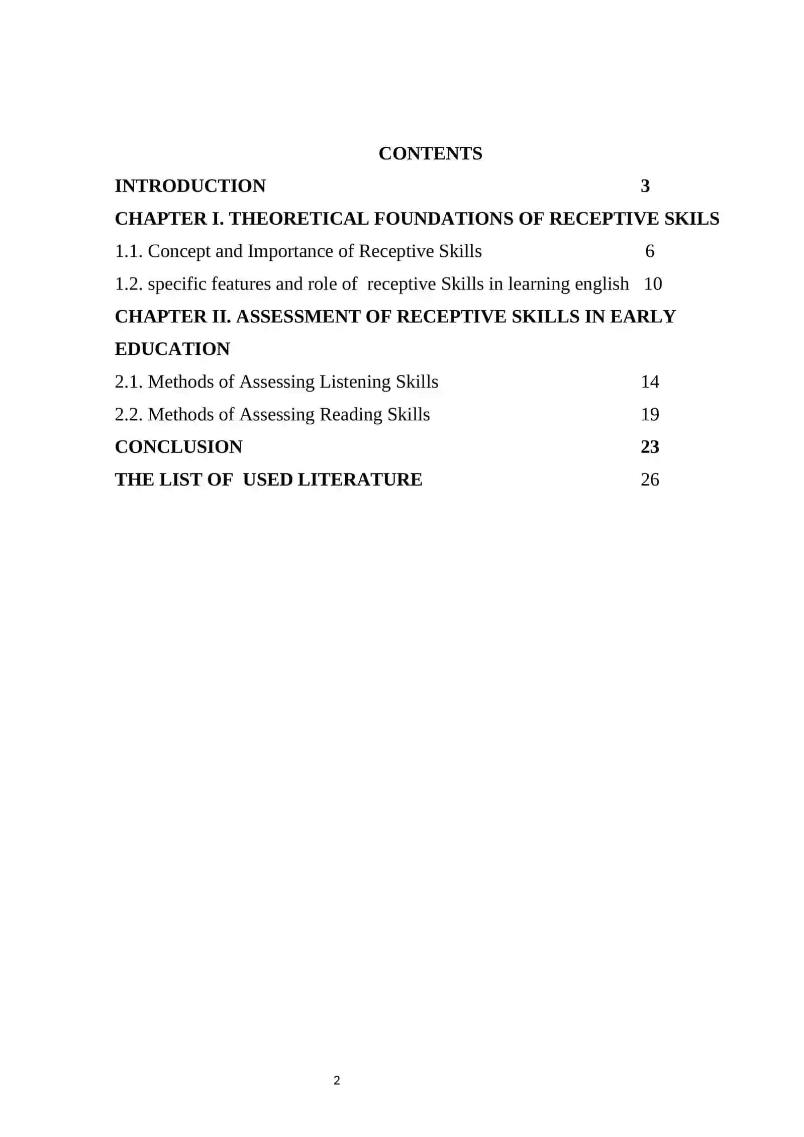ASSESSING RECEPTIVE SKILLS IN EARLY ENGLISH LANGUAGE EDUCATION 2
