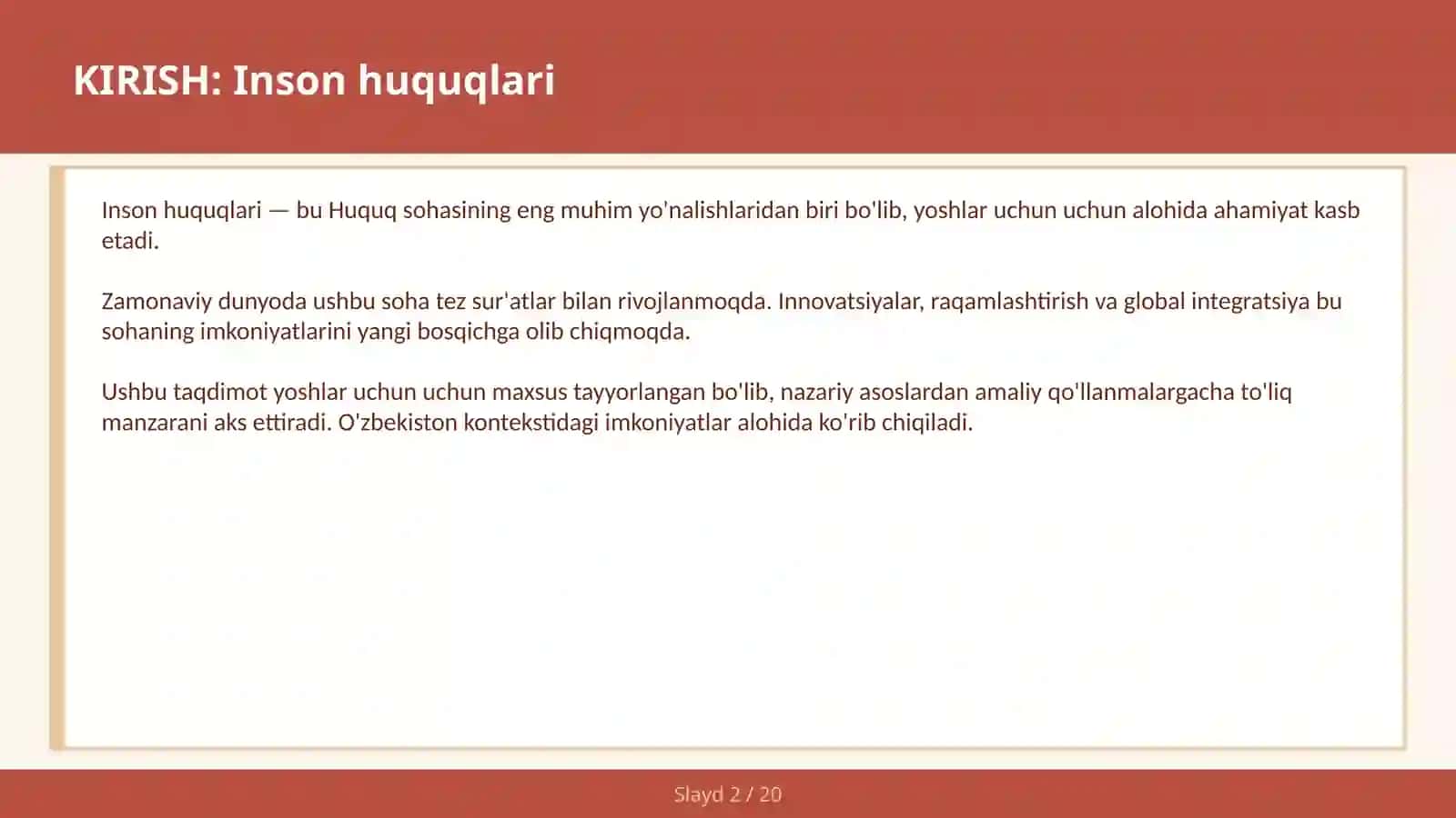 Inson huquqlari 2