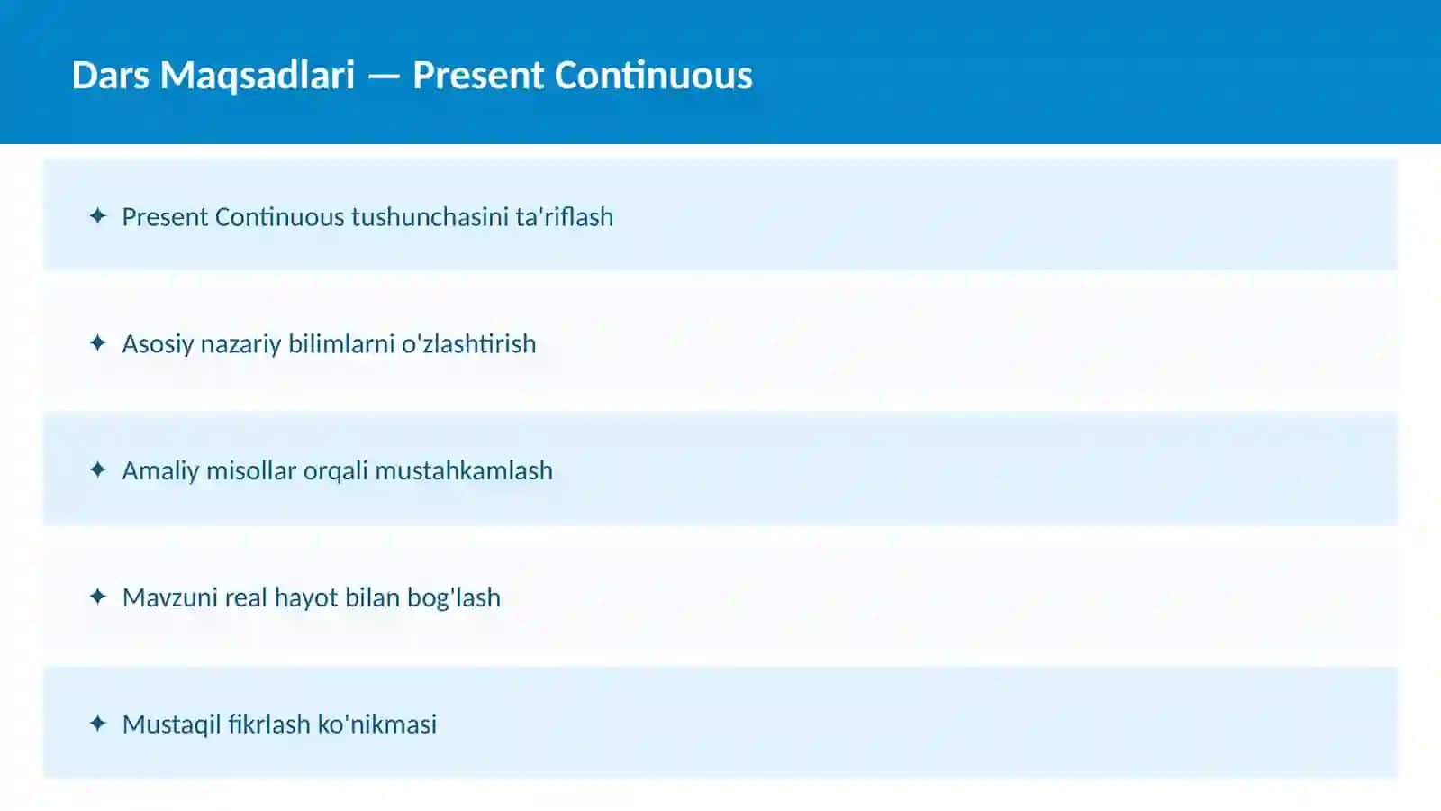 Present Simple 2
