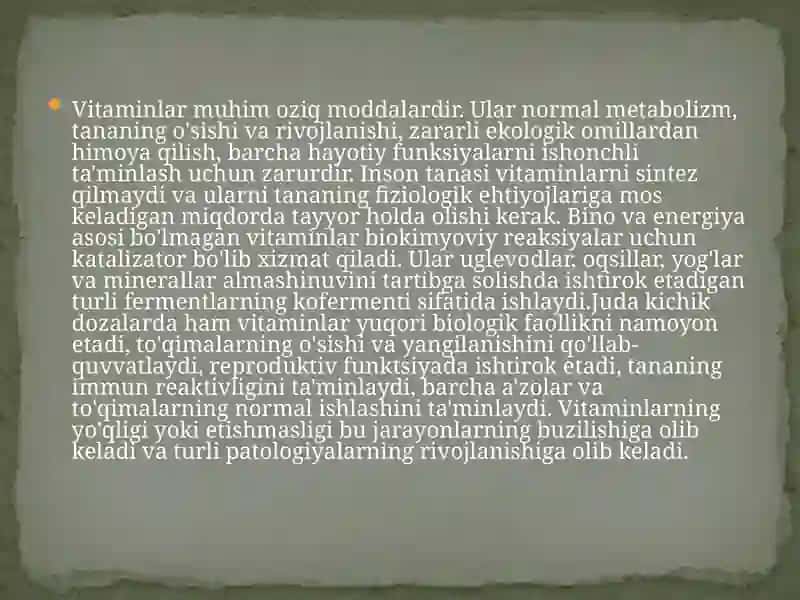 Vitaminlar 2
