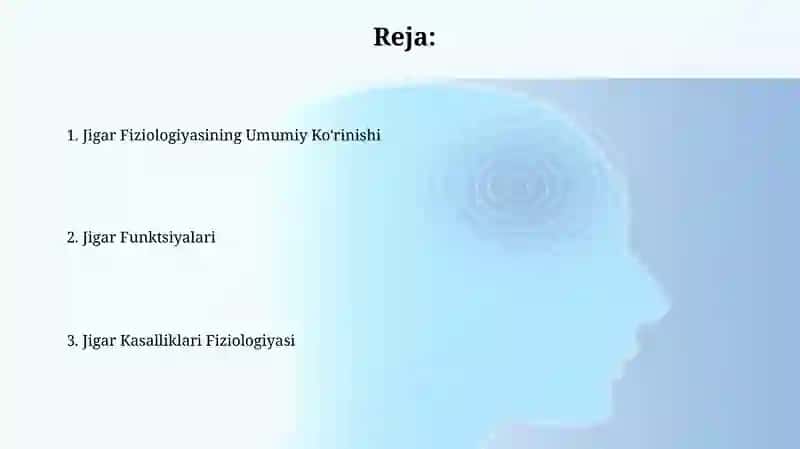 Jigar fiziologiyasi 2