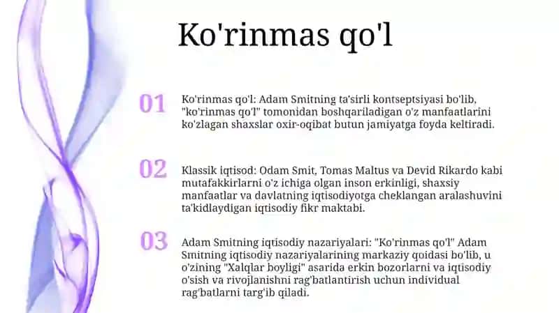Klassik Maktabning Iqtisodiy Ta'limotlari 2