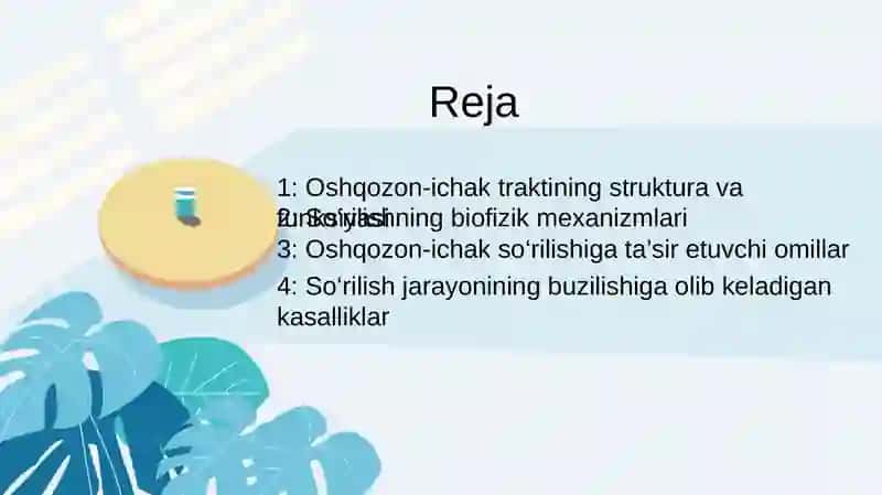 Oshqozon ichak traktida so'rilishning biomexanizmlari 2