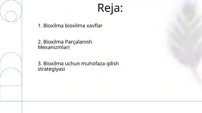Bioxilama-xillikni asrash muammolari 2