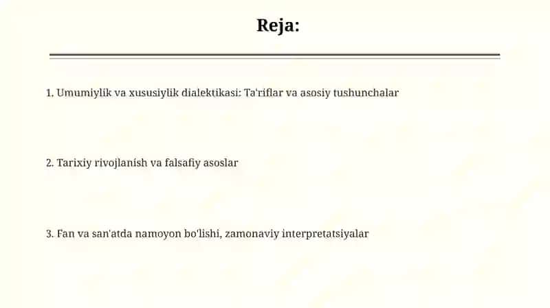 Umumiylik va xususiylik dialektikasi 2