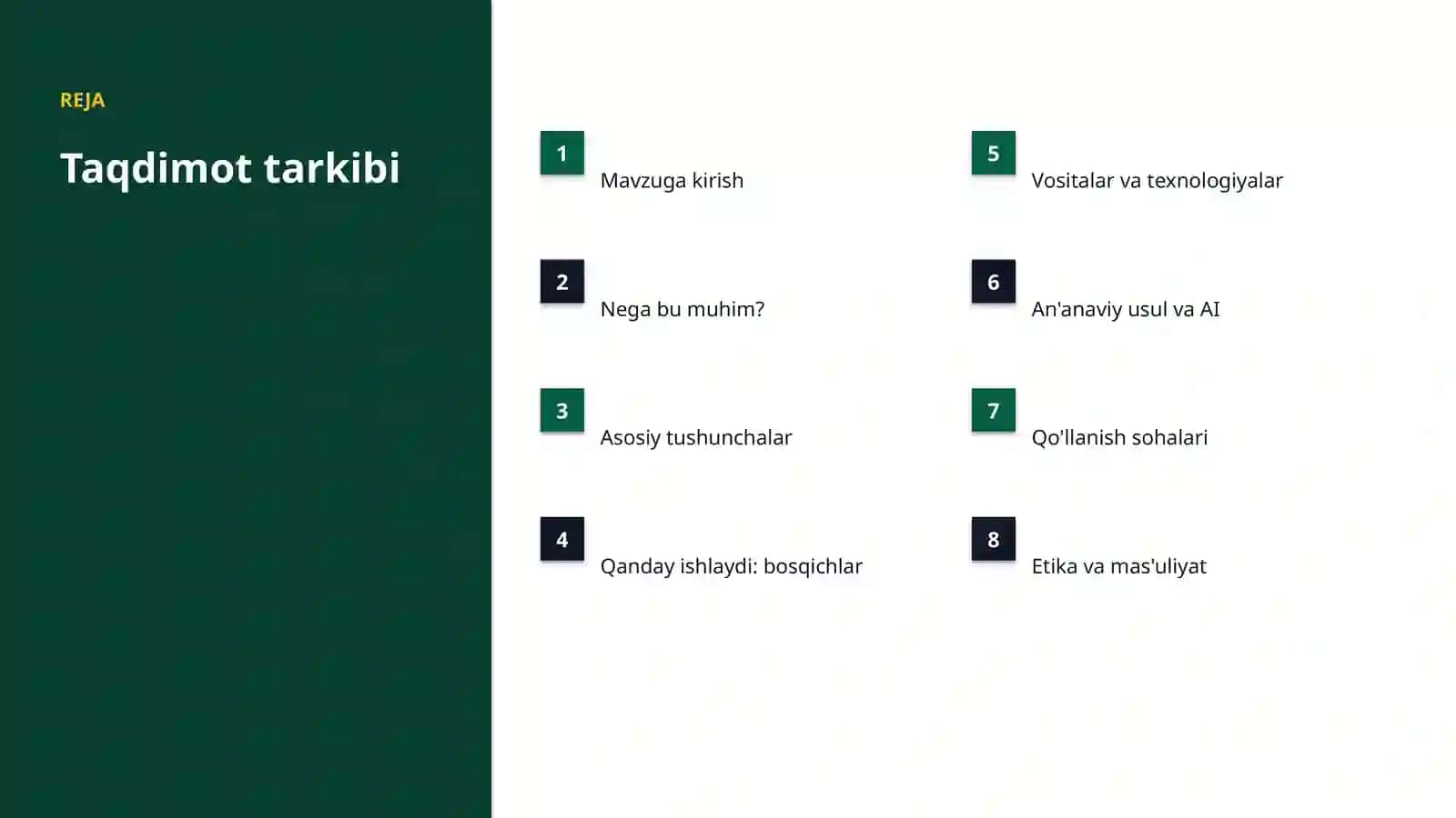 Toʻda intellekti bilan chakana savdoni rivojlantirish 2