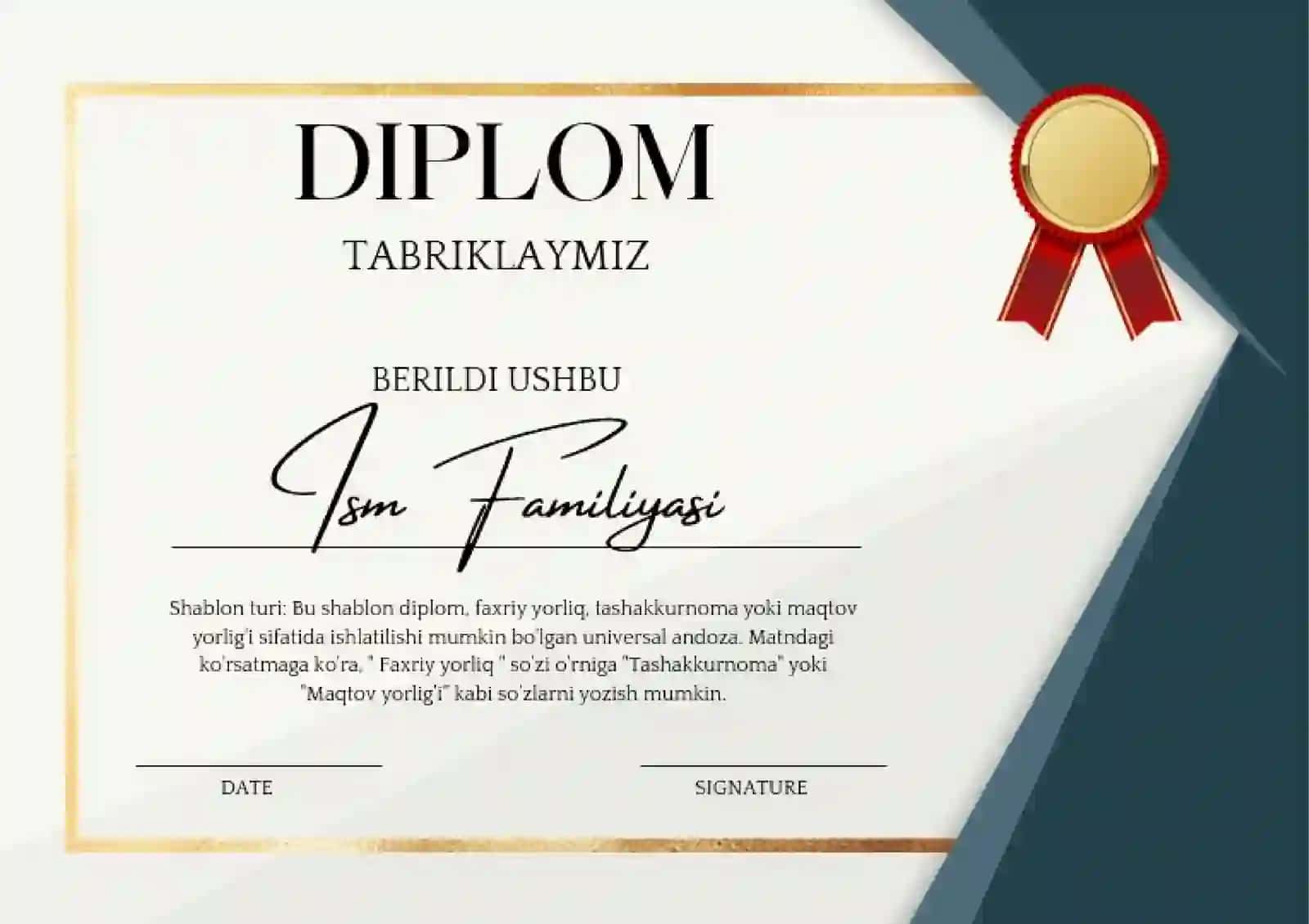 Diplom Shablon 2