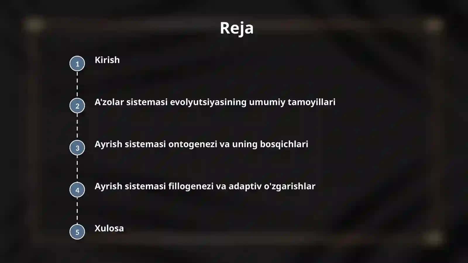 Aʼzolar sistemasining evolyutsiyasi, ayrish sistemasi ontogenezi, fillogenezi 2