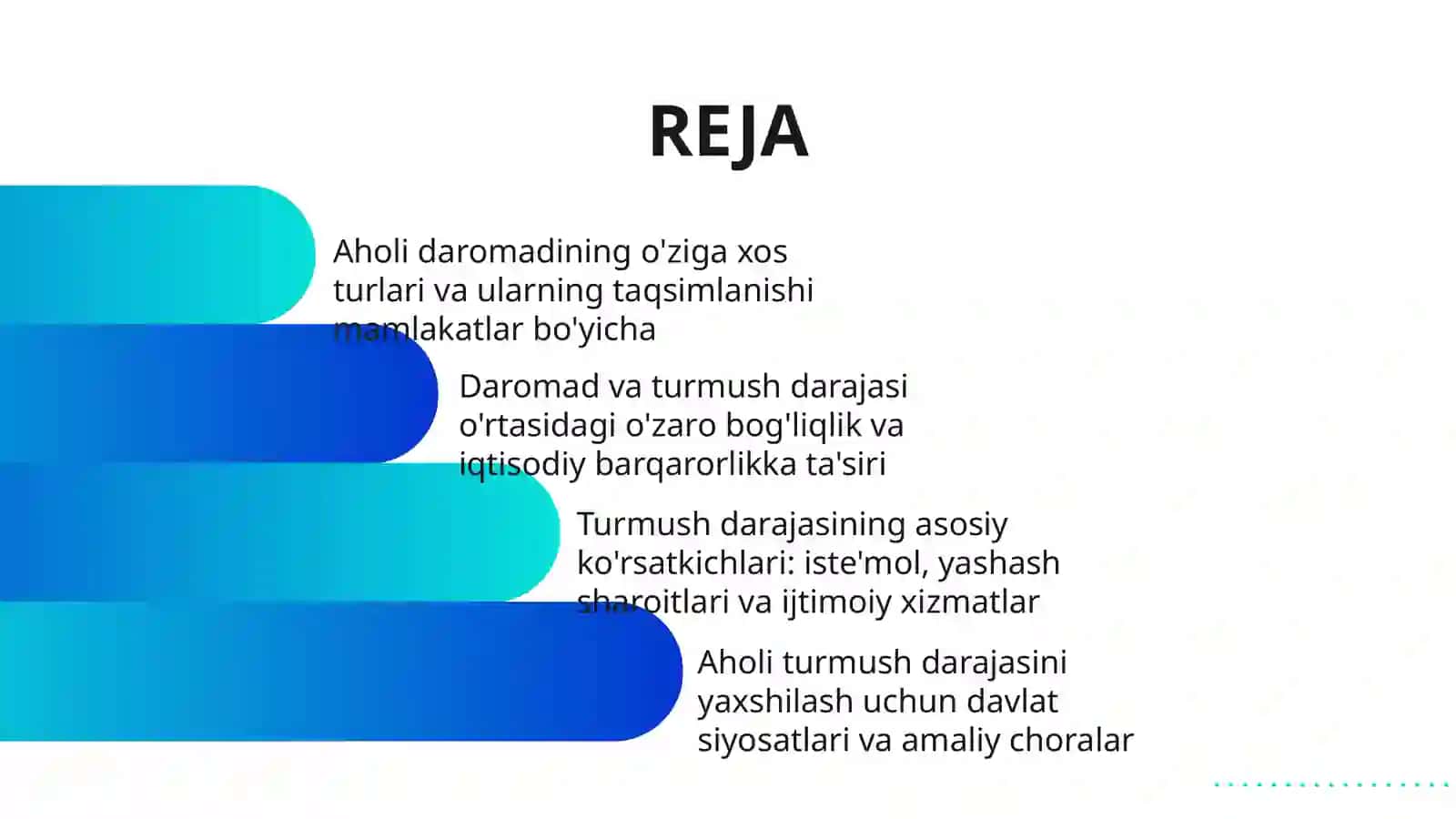 AHOLI TURMUSH DARAJASI VA DAROMADI 2