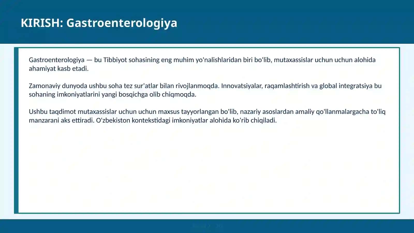 GASTROENTEROLOGIYA 2