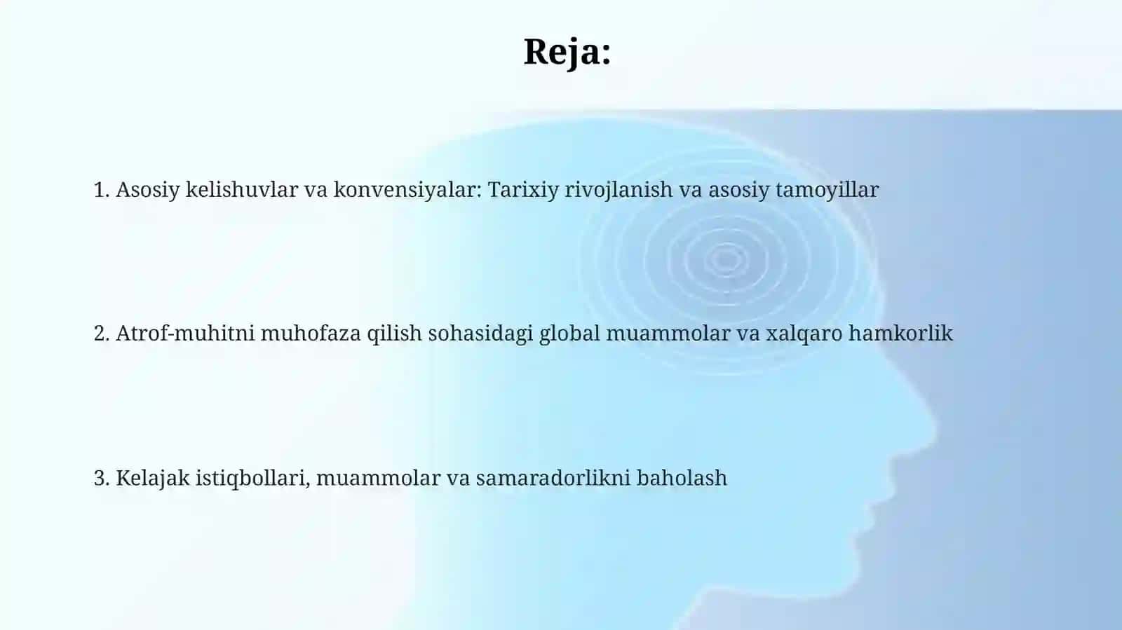ATROF MUHIT MUHOFAZASI BOYICHA XALQARO BITIM VA KONVENSIYALAR 2