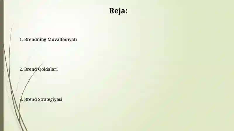 Brend qoidalari va strategiyasi 2
