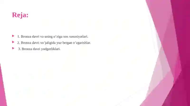 Bronza davri va uning o‘rganilishi 2