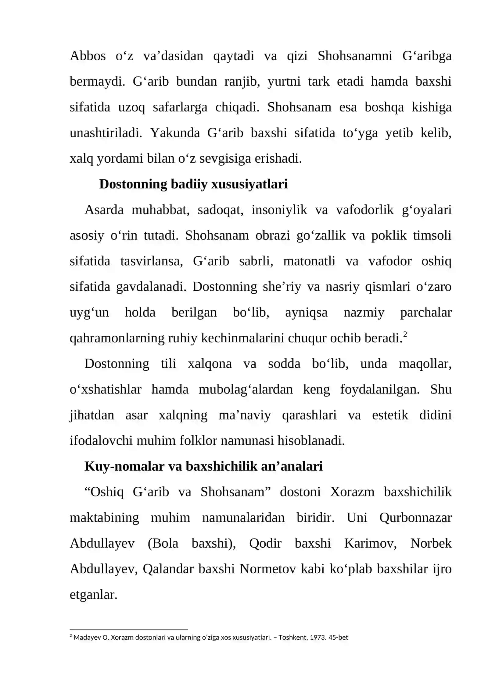 Oshiq G‘aribning Shohsanamga yetishish yo‘li 2
