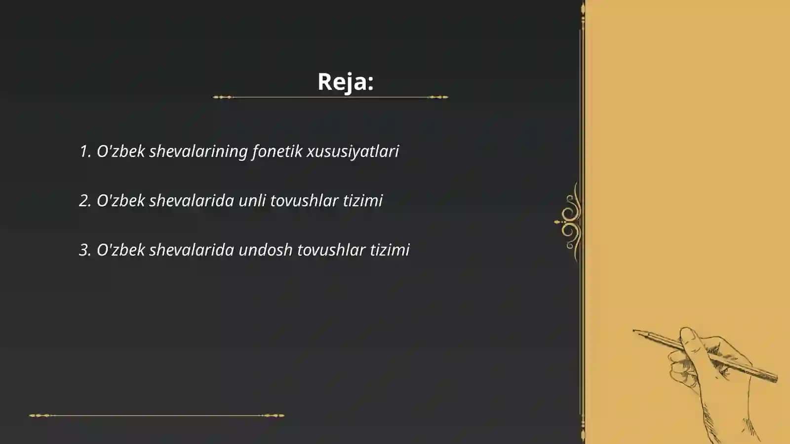 Oʼzbek shevalarining fonetikasi 2