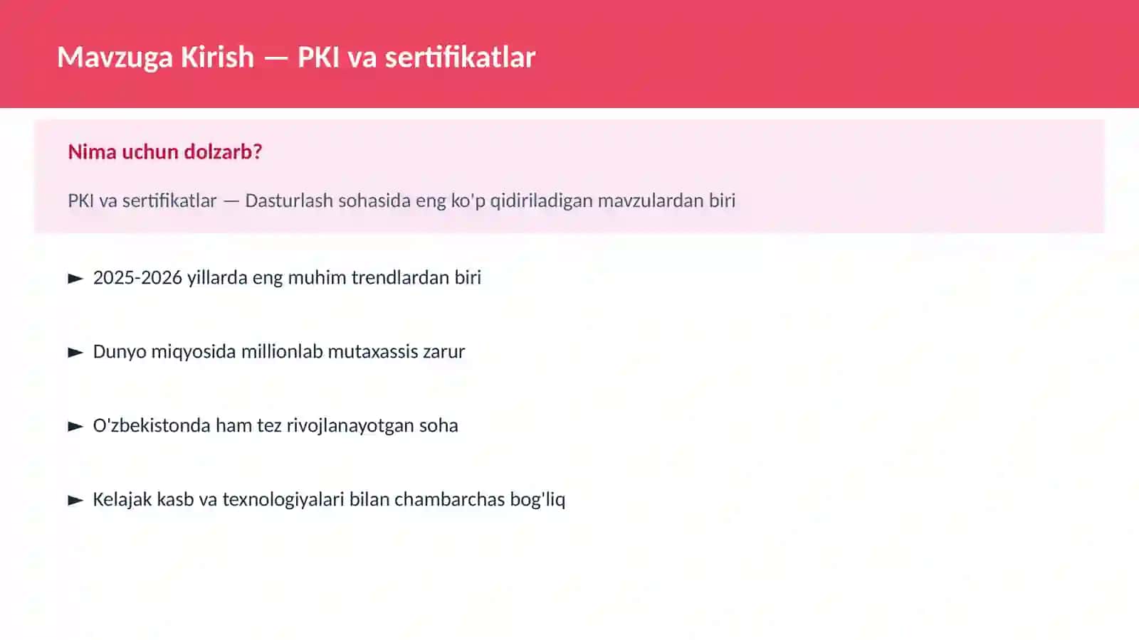PKI va sertifikatlar 2