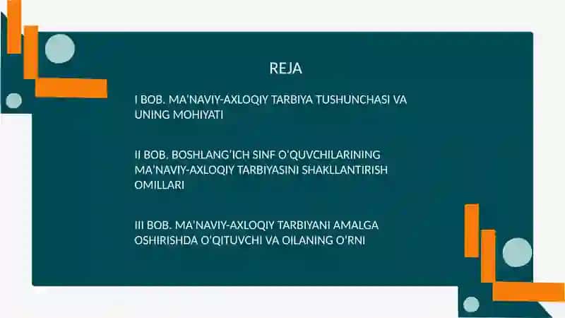 O`quvchilarning ma`naviy axloqiy tarbiyasi 2