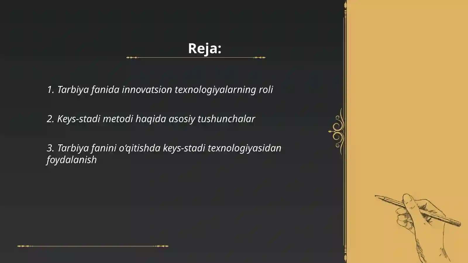 Tarbiya fanini o'qitish metodikasi 2