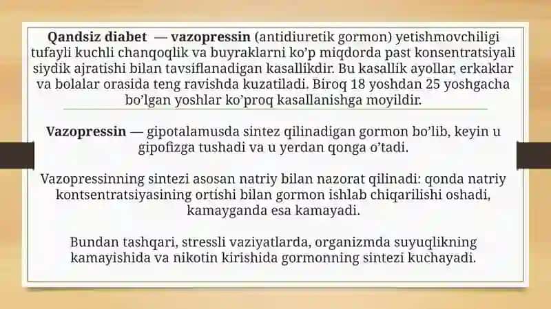 Qandsiz Diabet 2