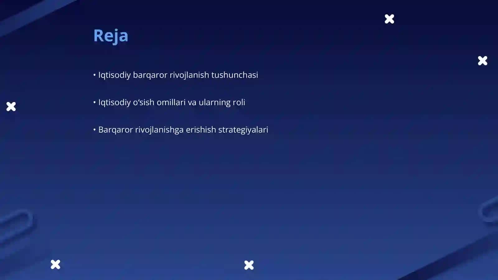 Iqtisodiy barqaror rivojlanish va iqtisodiy oʻsish omillari 2