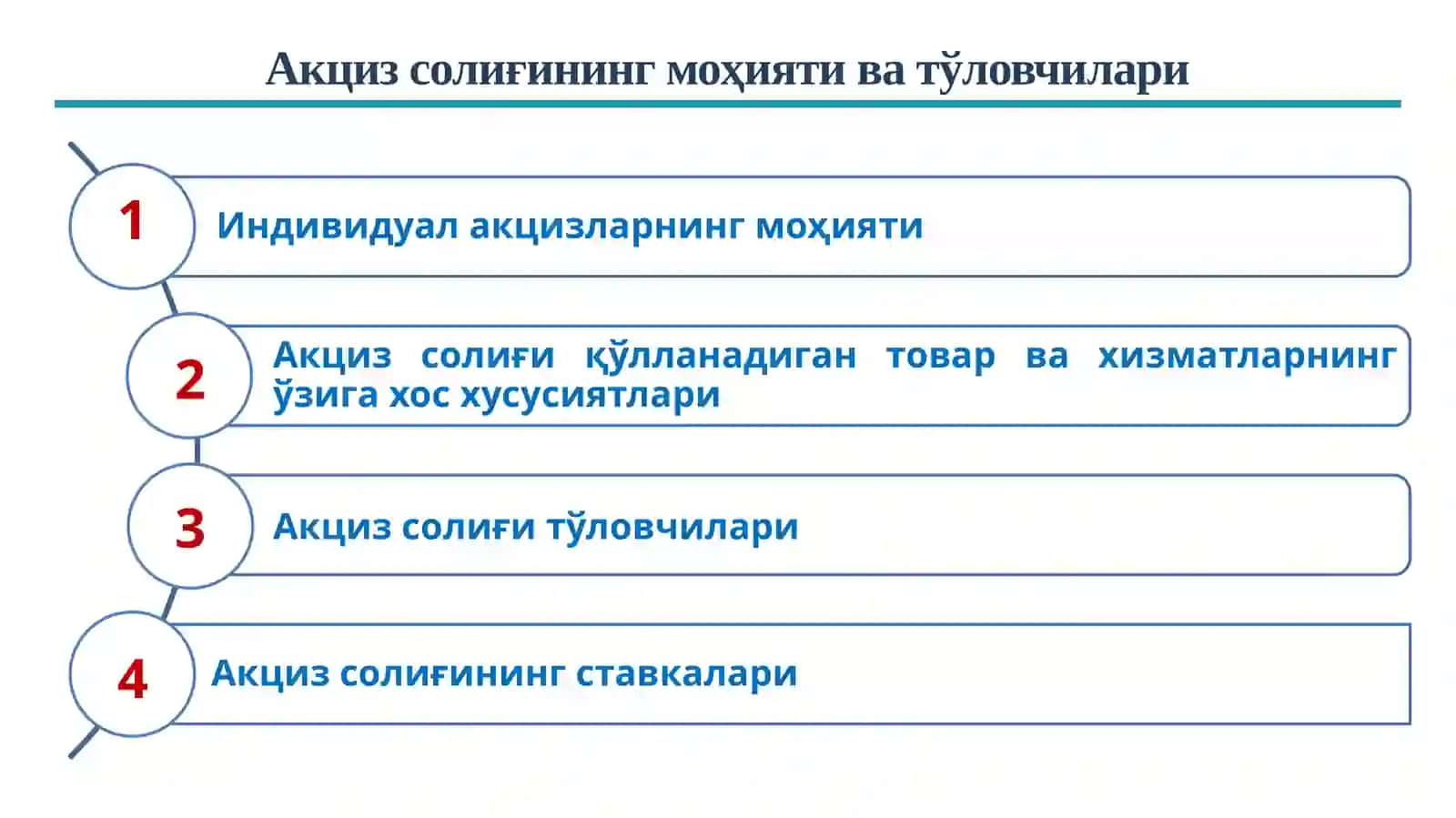 Акциз солиғининг моҳияти ва тўловчилари 2