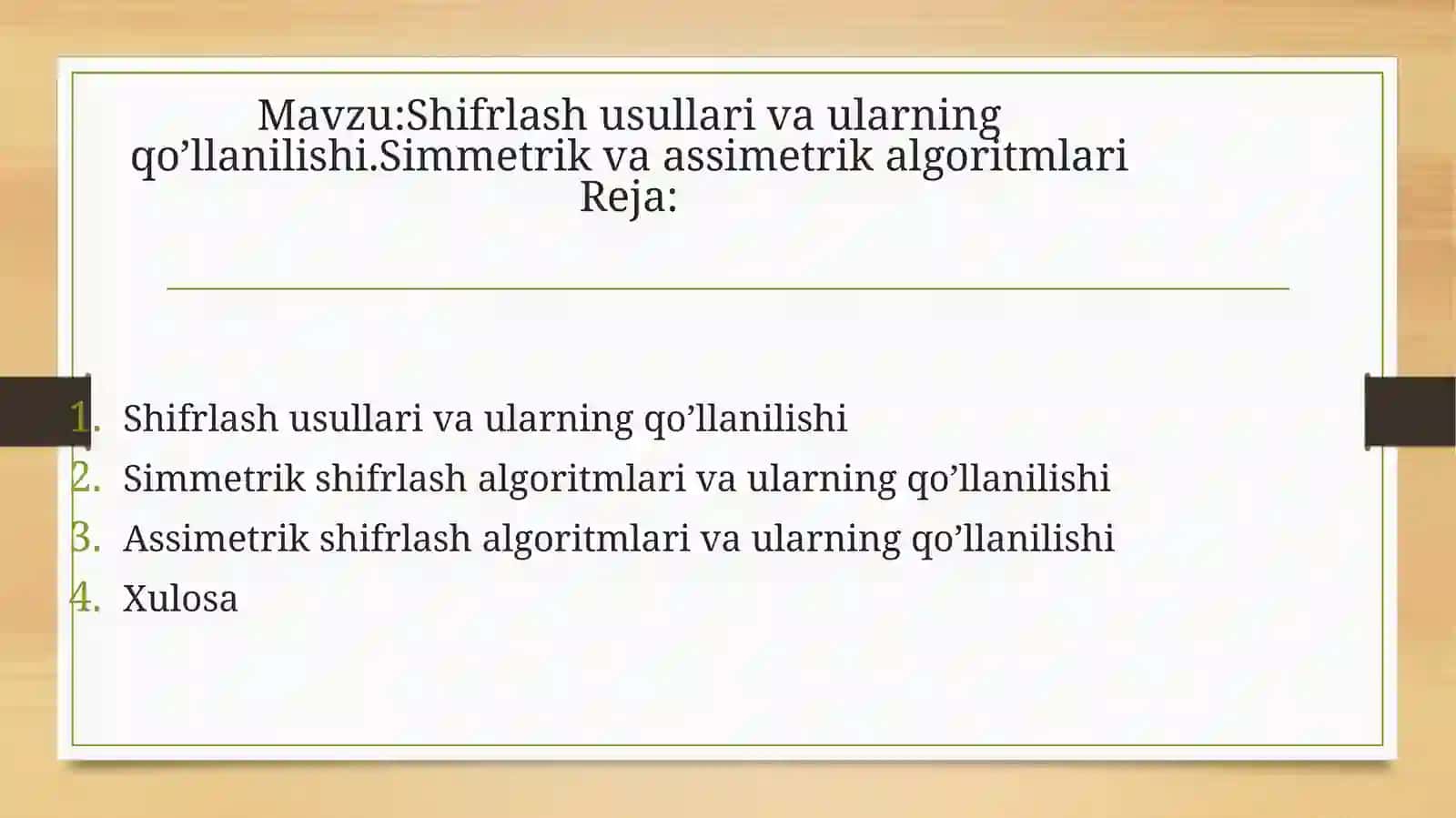 Kompyutertizimixavfsizligi 2
