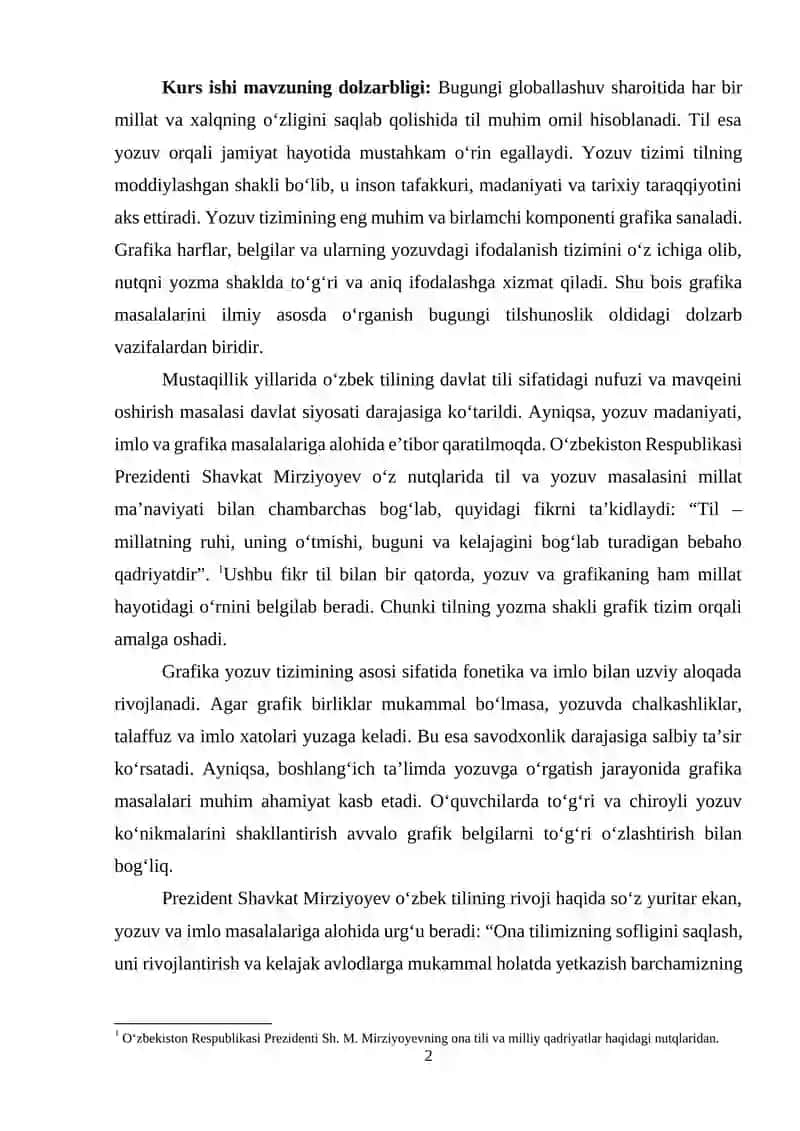 Grafika-yozuv tiziming birinchi komponenti 2