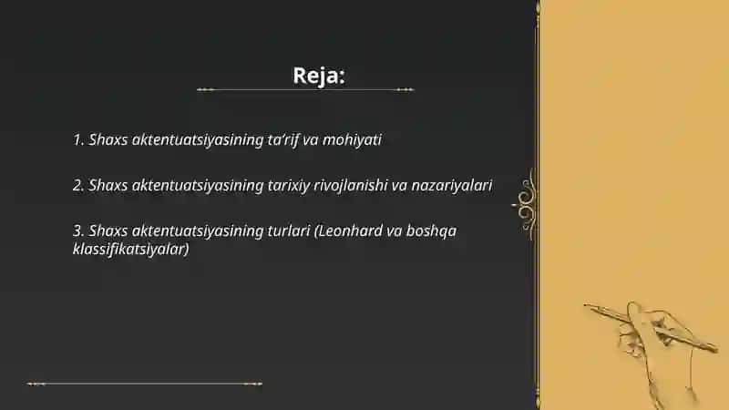 Shaxs aktentuatsiyasi 2
