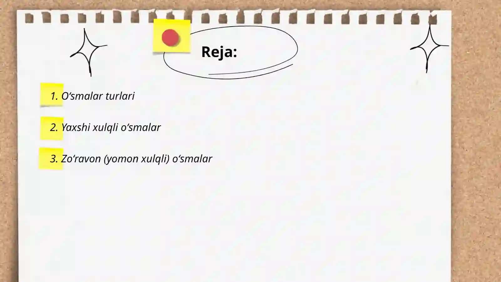 Oʻsmalar haqida umumiy tushuncha 2
