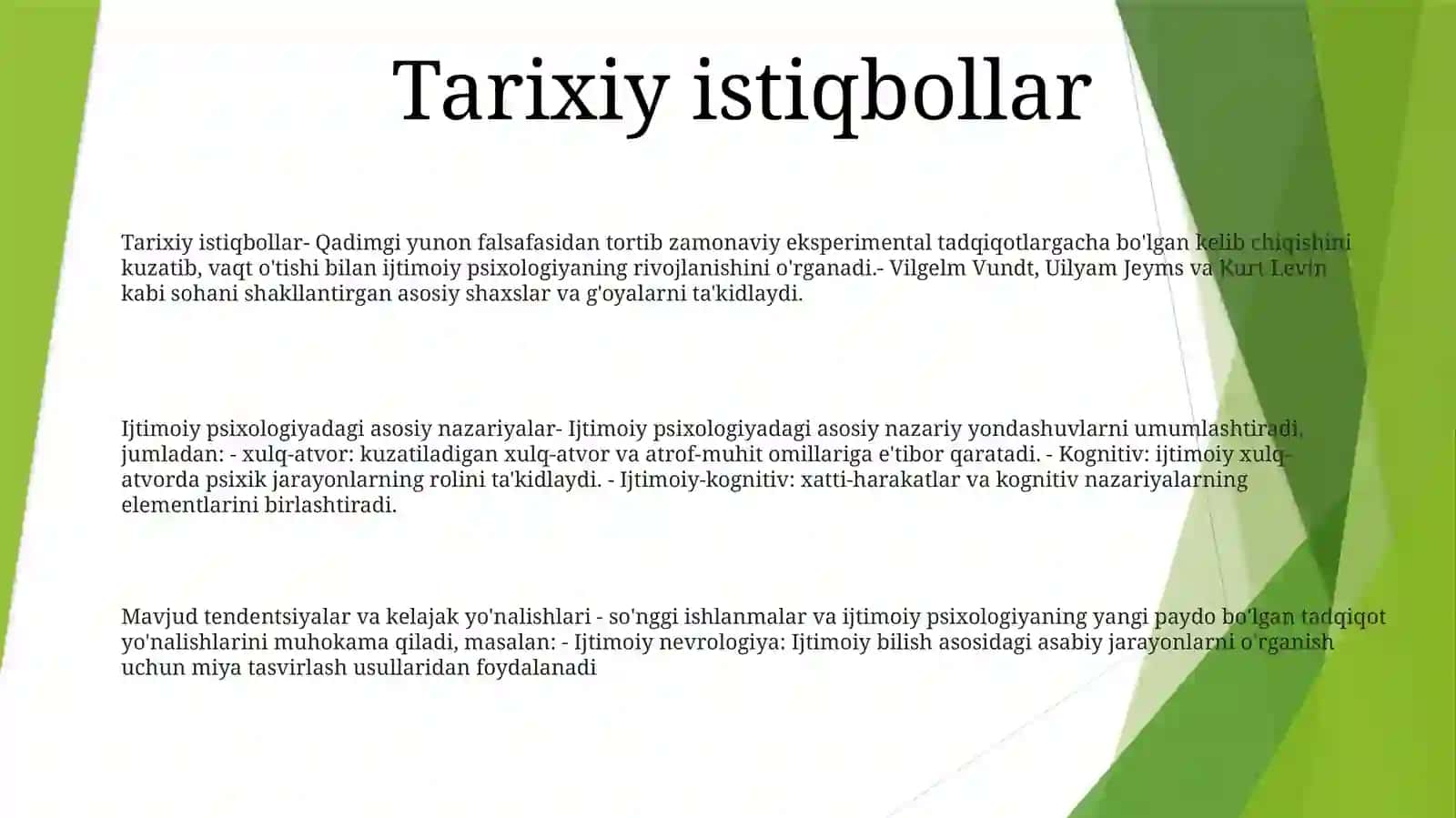 Ijtimoiy Psixalogiyada Asosiy Nazariyalar 2
