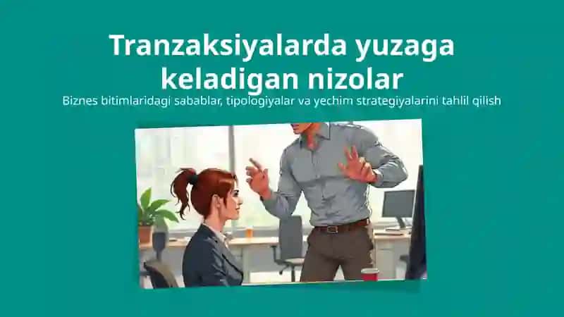 MUOMILADA YUZAGA KELADIGAN ZIDDIYATLAR 2
