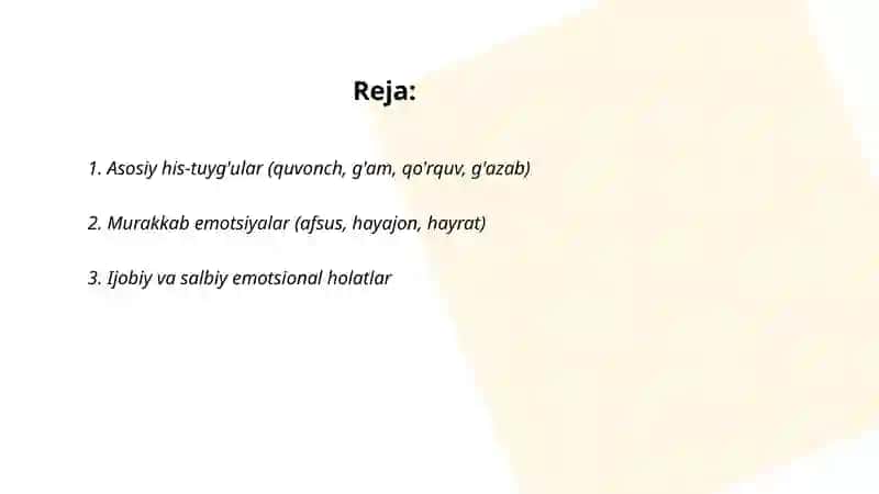 Emotsional holatlar 2