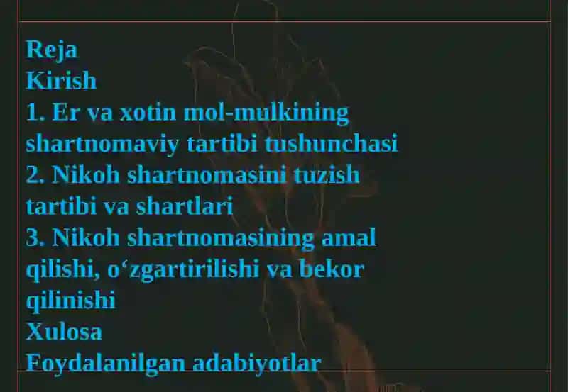 ER VA XOTIN MOL-MULKINING SHARTNOMAVIY TARTIBI 2