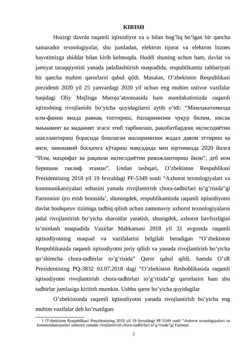 Raqamli iqtisodiyot 2