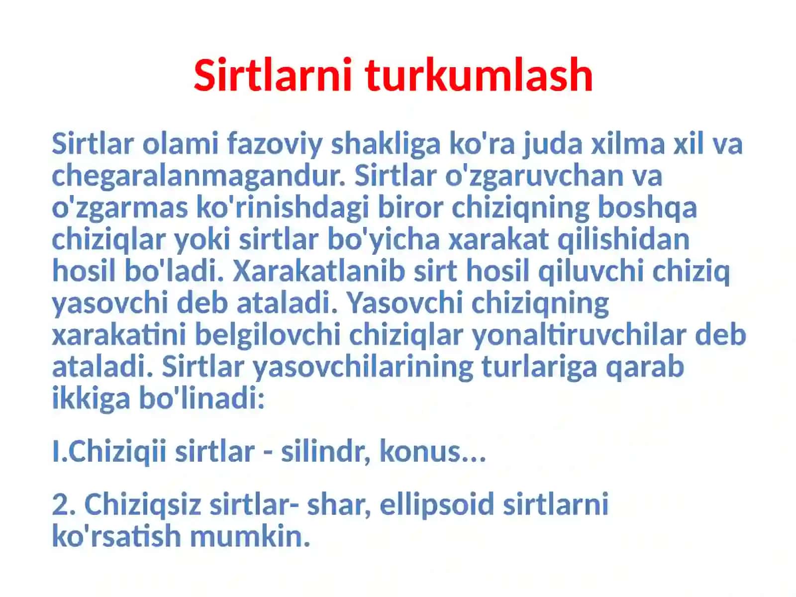 Sirtlar 2