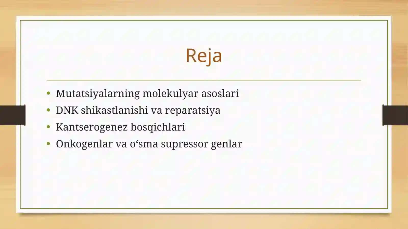 Mutatsiyalar va kantserogenez 2