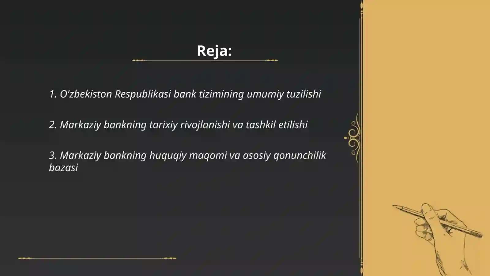 O'zbekiston Respublikasi bank tizimi 2