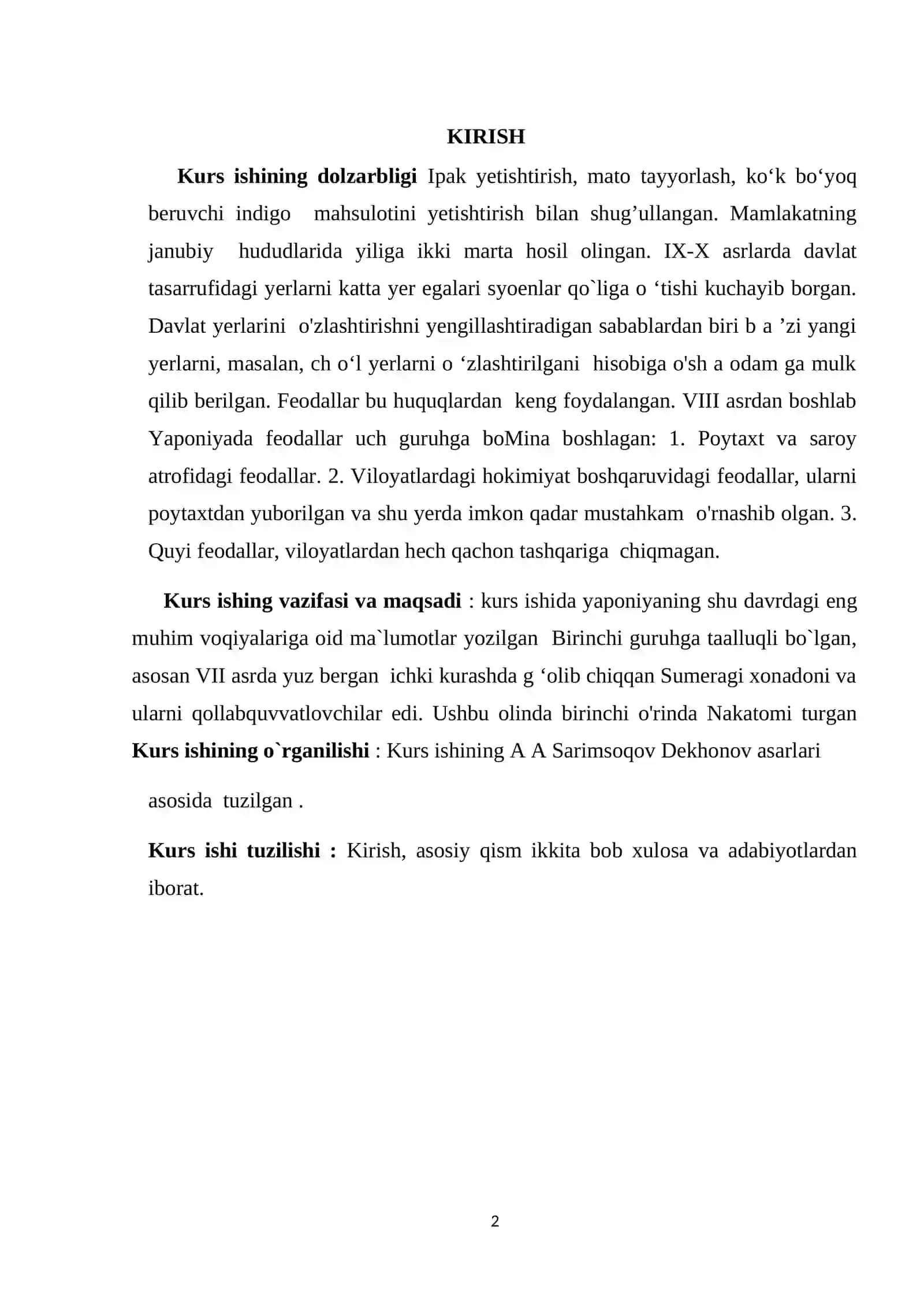 Yaponiya XI –XIII asrlarda 2