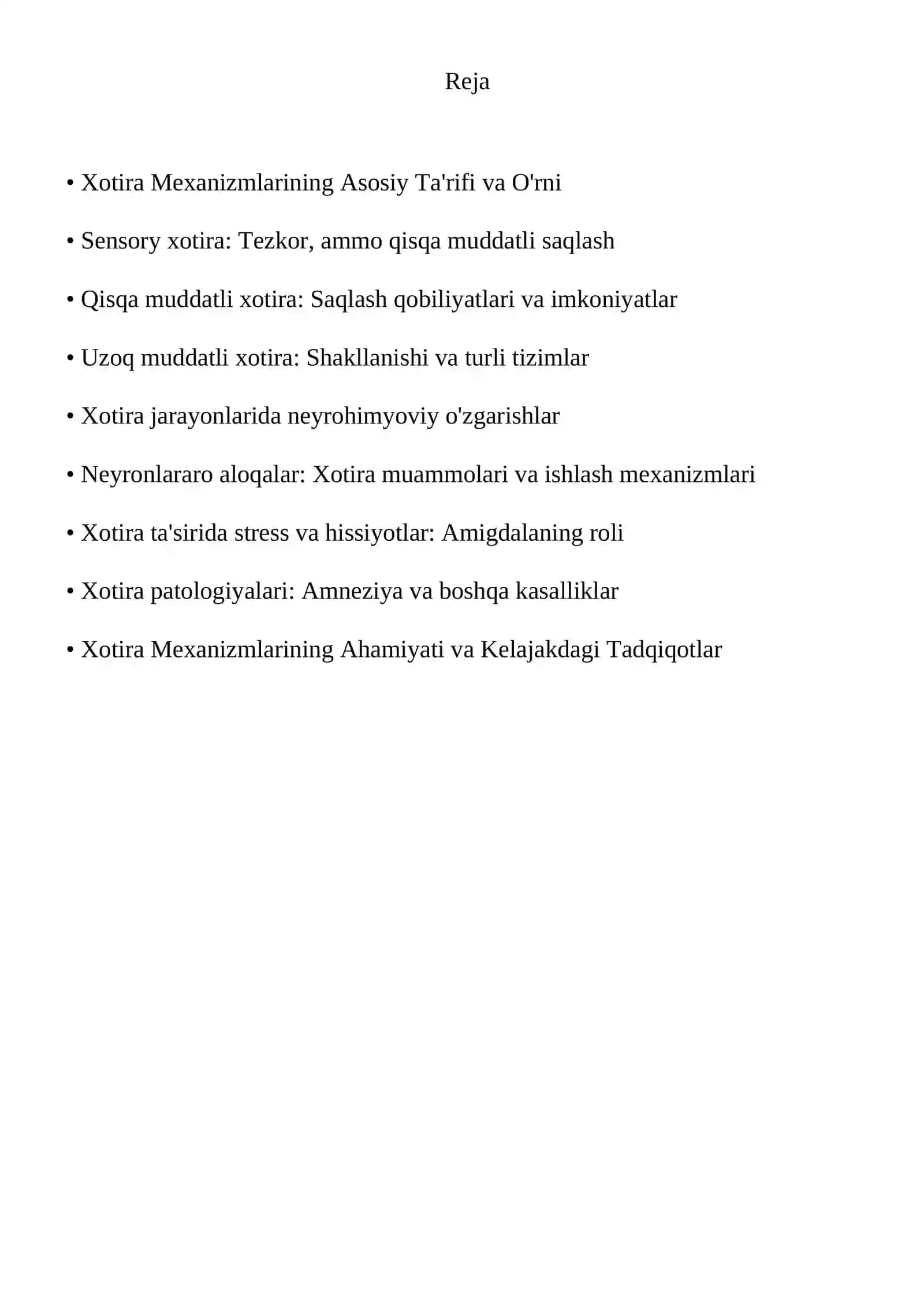 Xotira mexanizmlari 2