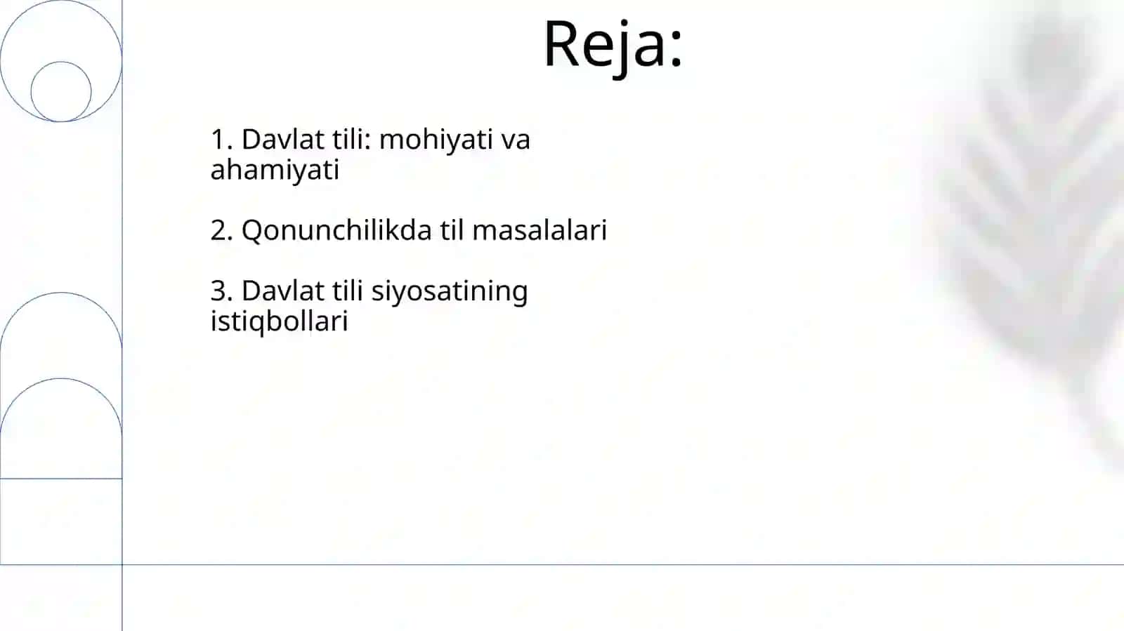 Davlat til va qonunchiligi 2