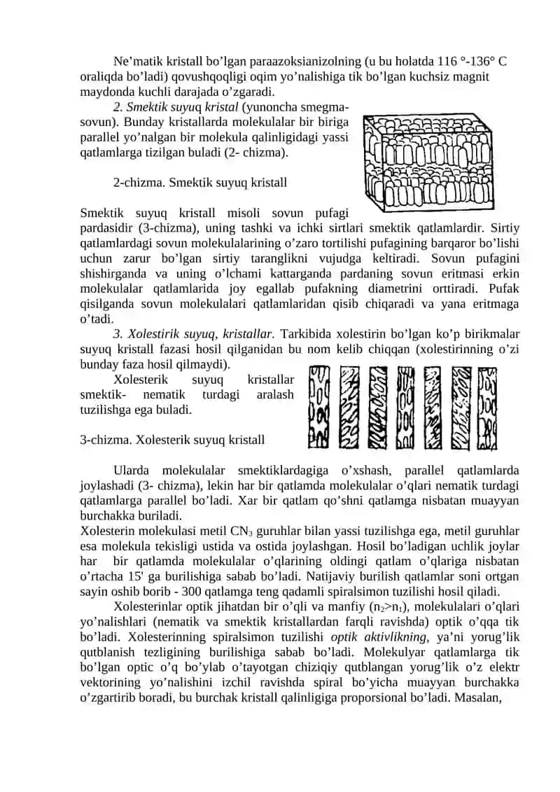 Suyuq kristallar 2