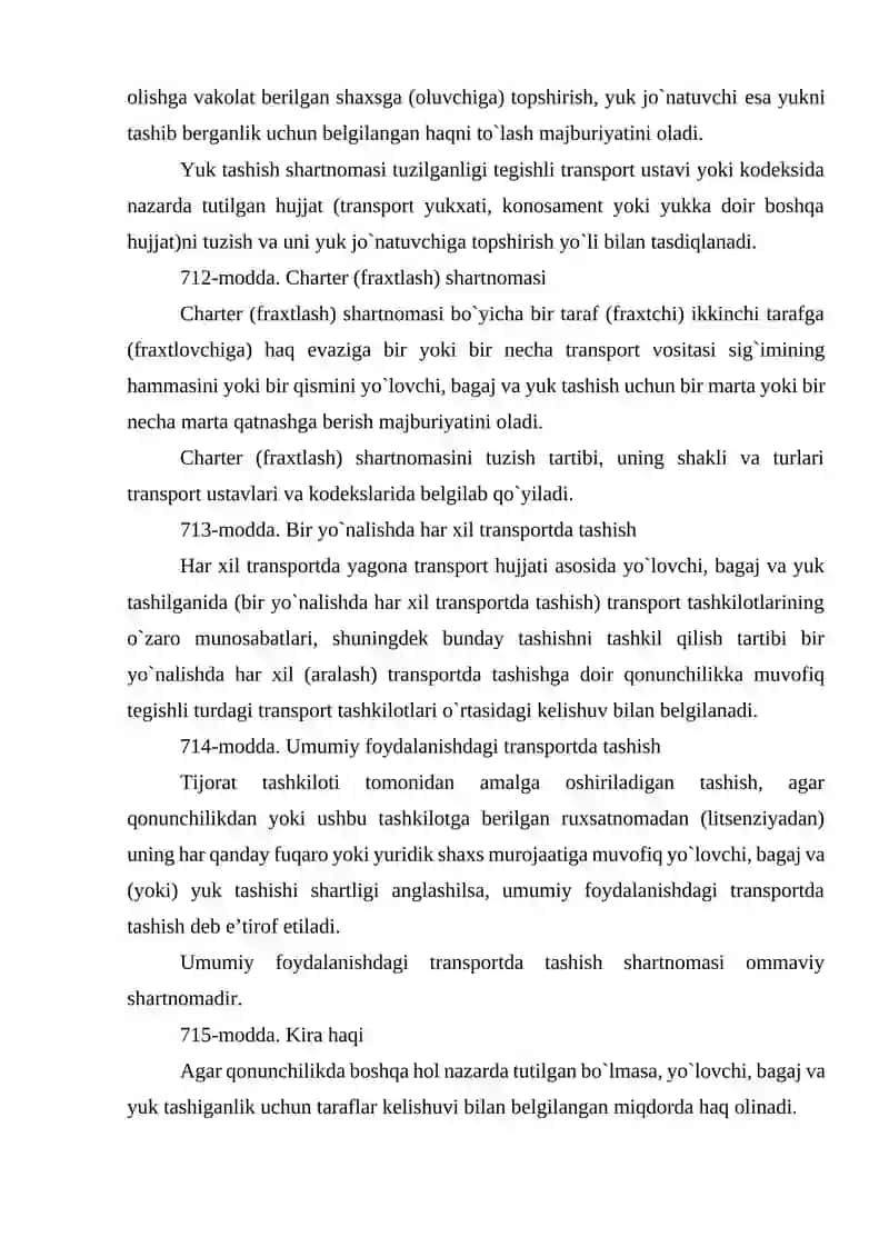 Yo`lovchi, bagaj va yuk tashish 2