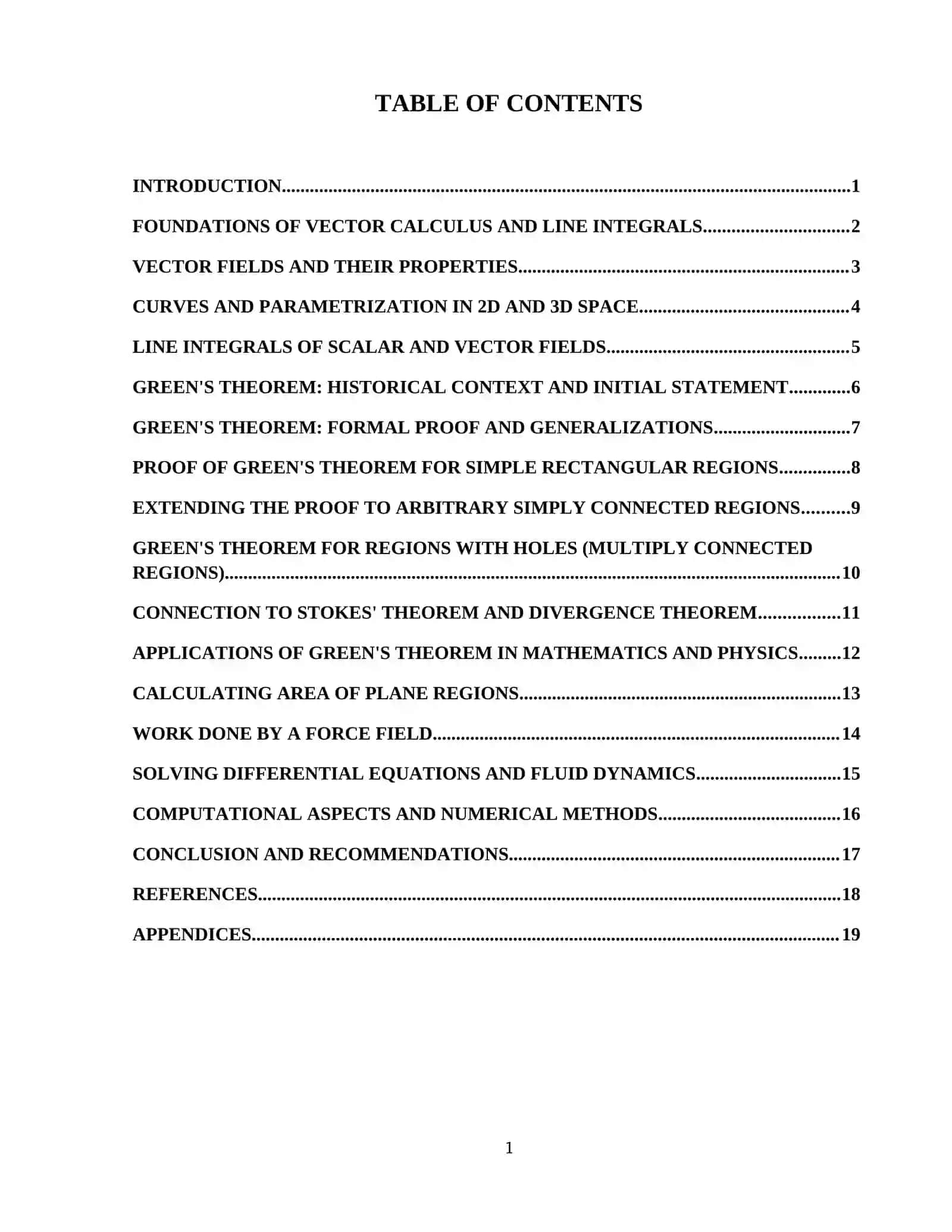 Green's formula and its applications 2