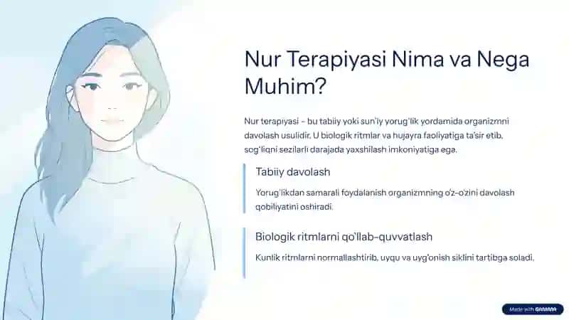 Nur terapiyasi biologik asoslari 2